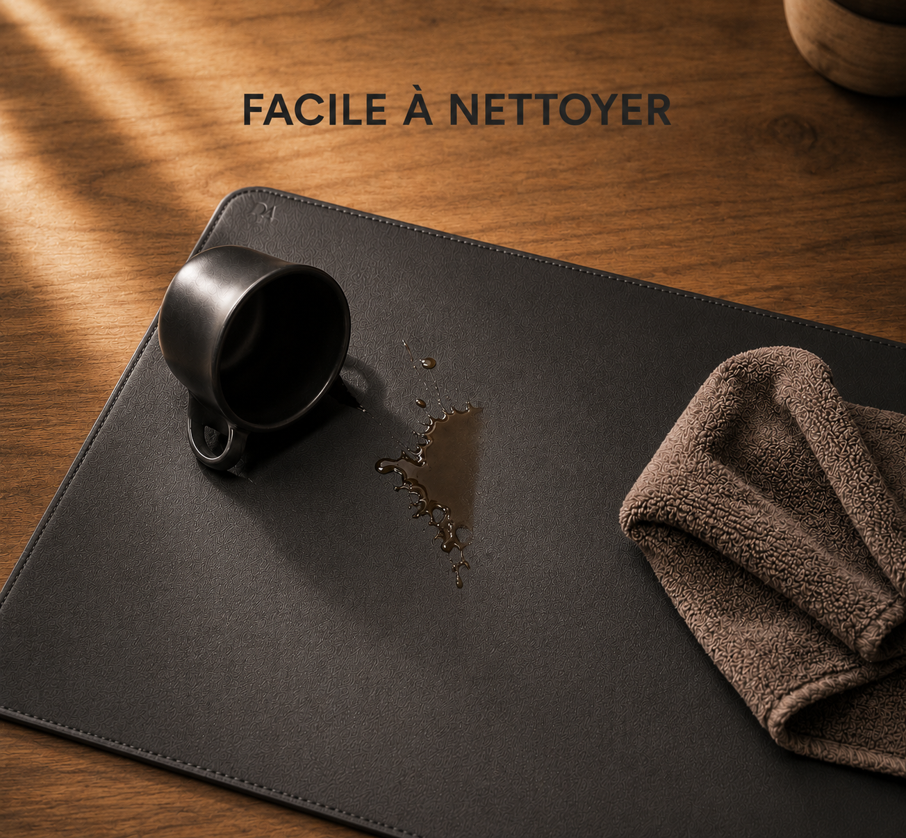 ΛURVO VOLTA — Tapis de Bureau à Chargement Sans Fil